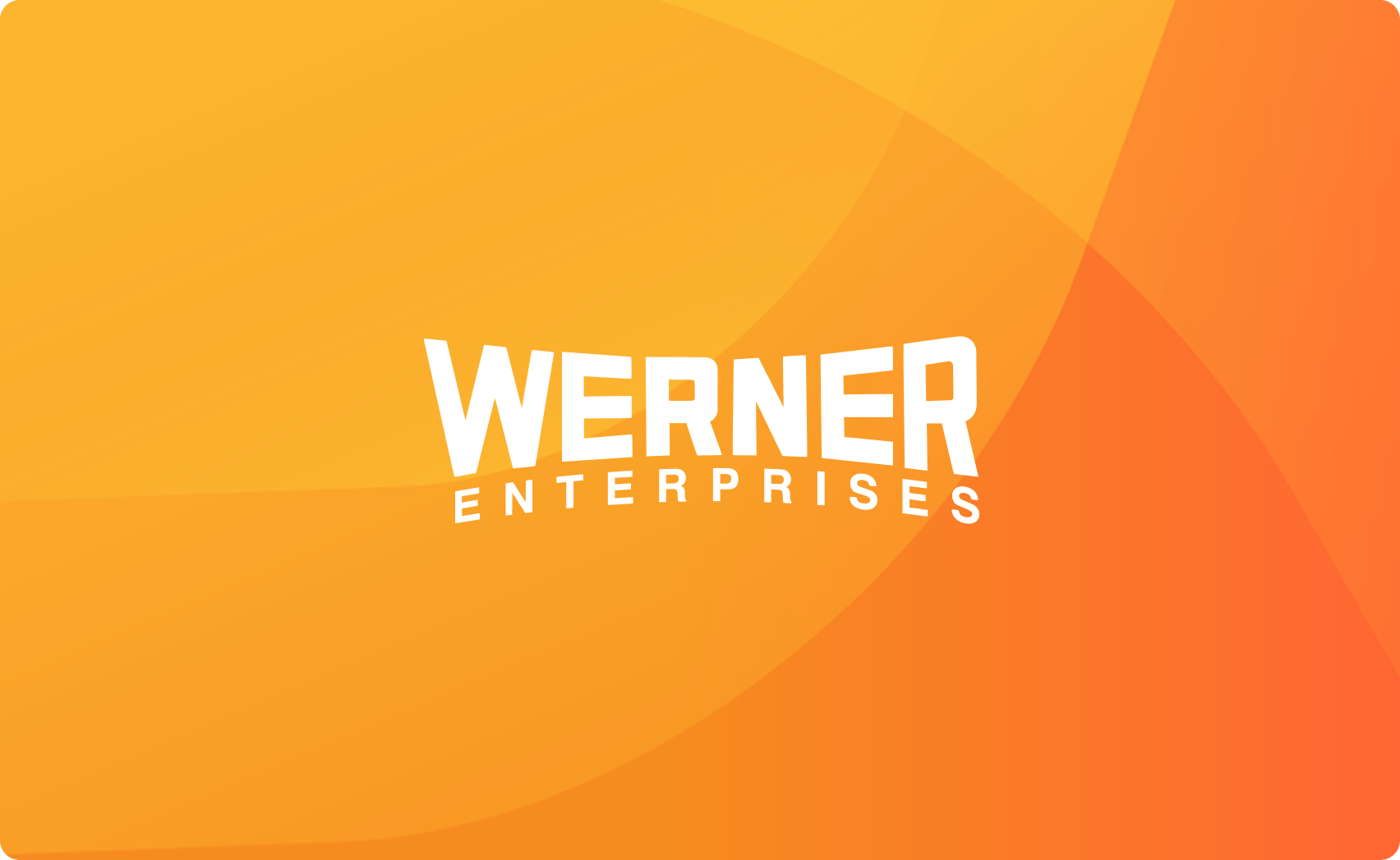 Werner enterprises - Logo - Case study orange background